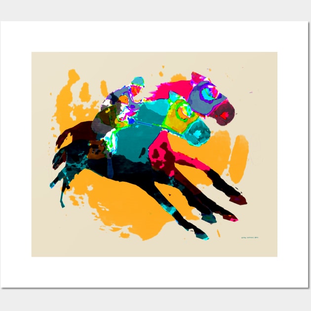 Horse Racing Wall Art by Ginny Luttrell